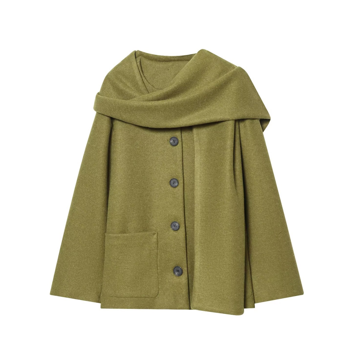 Manteau avec écharpe intégrée, style européen et américain, coupe britannique, couleur marine