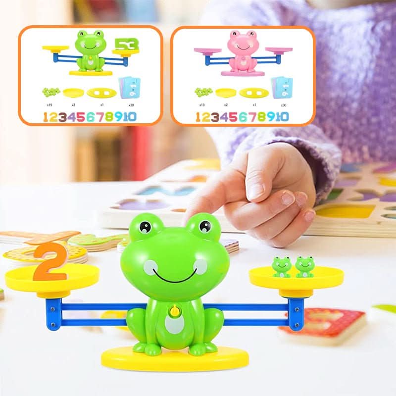BrightPath Montessori Math Scale — Tactile Number Counting Balance Toy