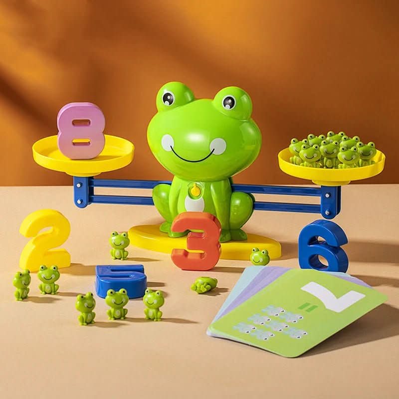 BrightPath Montessori Math Scale — Tactile Number Counting Balance Toy