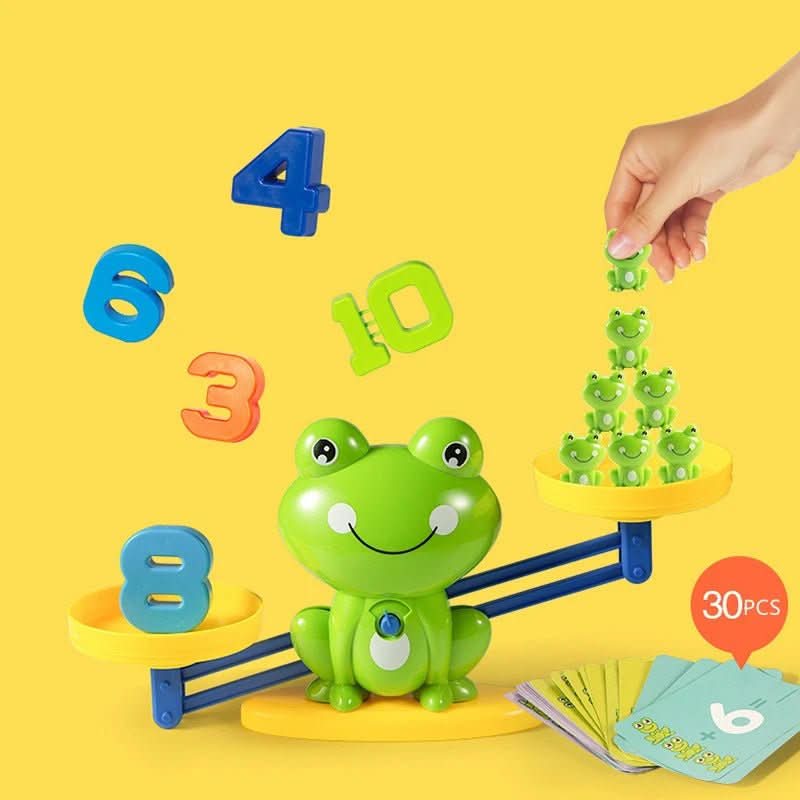 BrightPath Montessori Math Scale — Tactile Number Counting Balance Toy