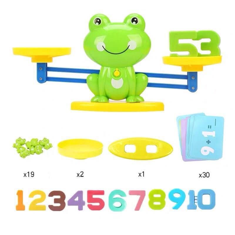 BrightPath Montessori Math Scale — Tactile Number Counting Balance Toy