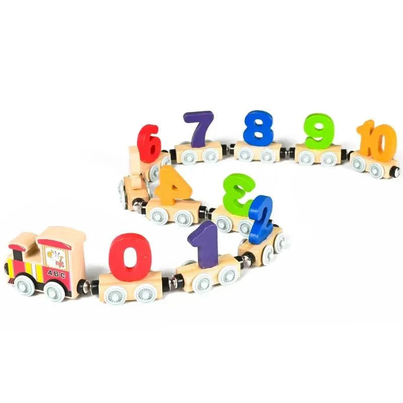 BrightTrack Magnetic Number Train — Interlocking Carriage Learning Toy for Ages 2+