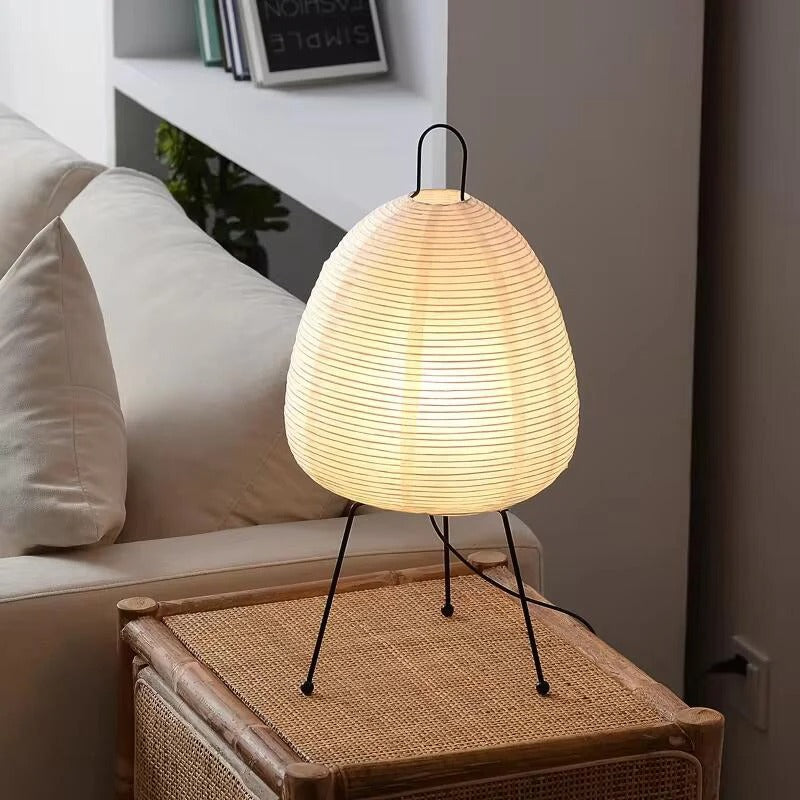 Kairoi Rice Paper Lamp — Gentle Ambient Glow, Japanese Minimalist Design