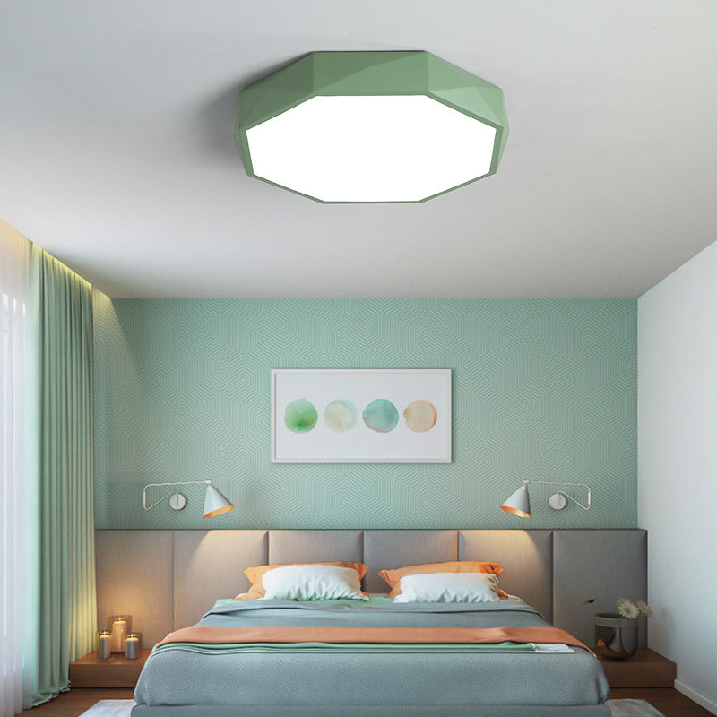 Abstrakt skandinavisk LED-plafond — varmvitt ljus