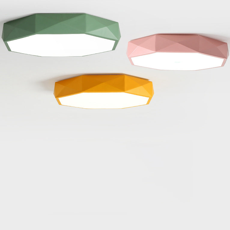 Abstrakt skandinavisk LED-plafond — varmvitt ljus