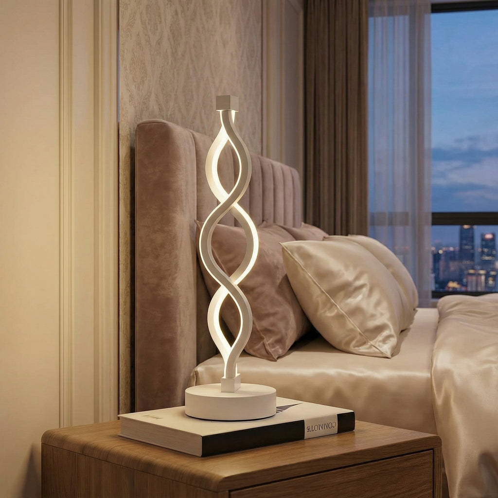 SpiralGlow Adjustable LED Table Lamp - Wildoxy