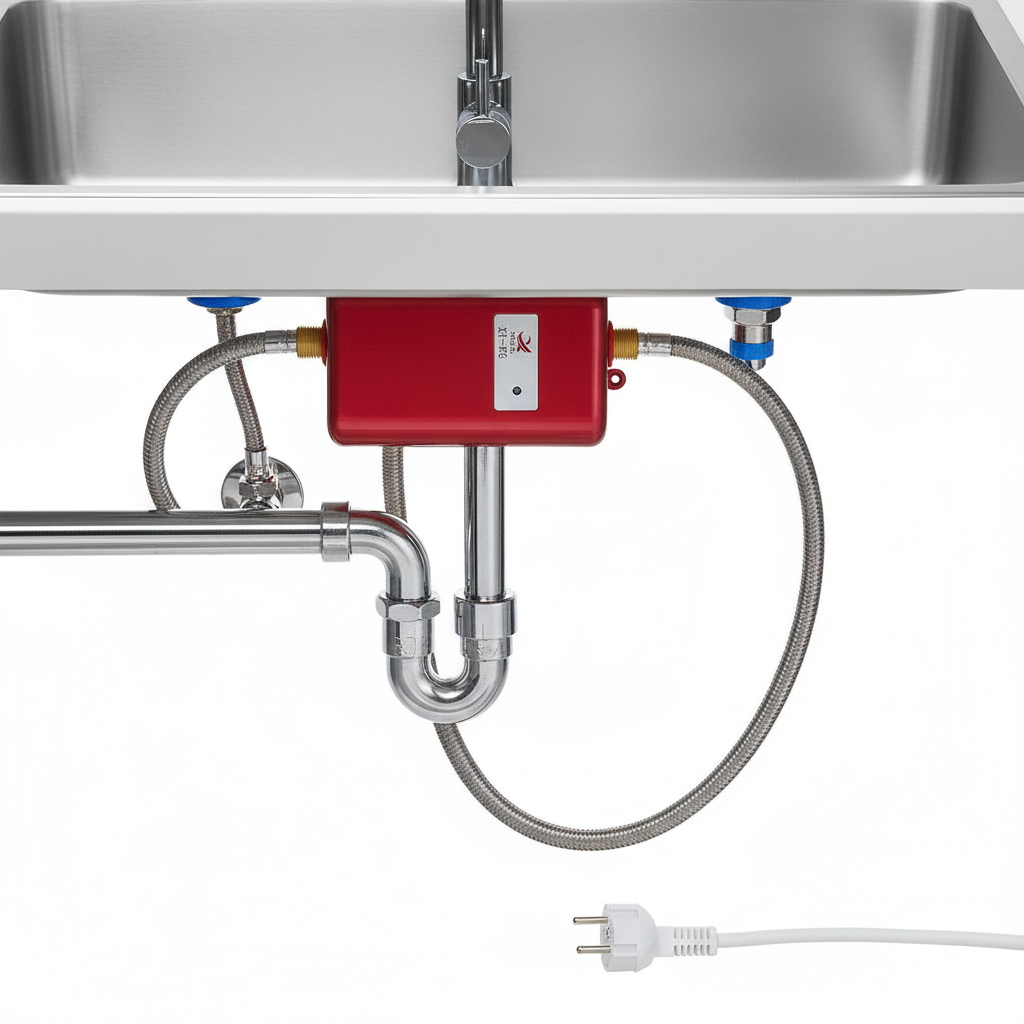 3.8kW Tankless Heater — Instant Hot Water, 60°C Safety