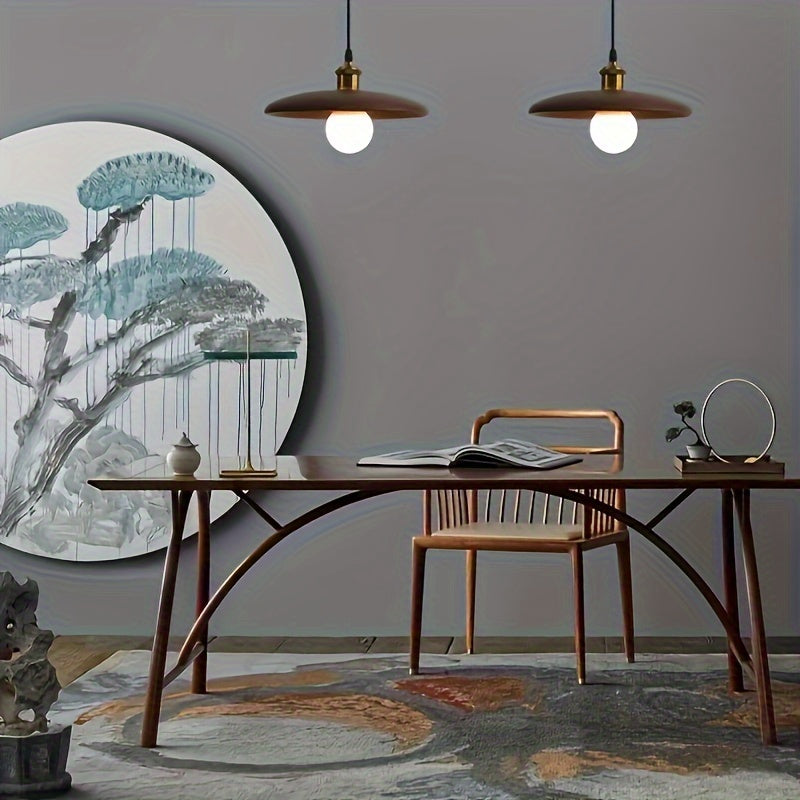 Modern Nordic Solid Wood Pendant Light | Scandinavian Ceiling Lamp | Wildoxy