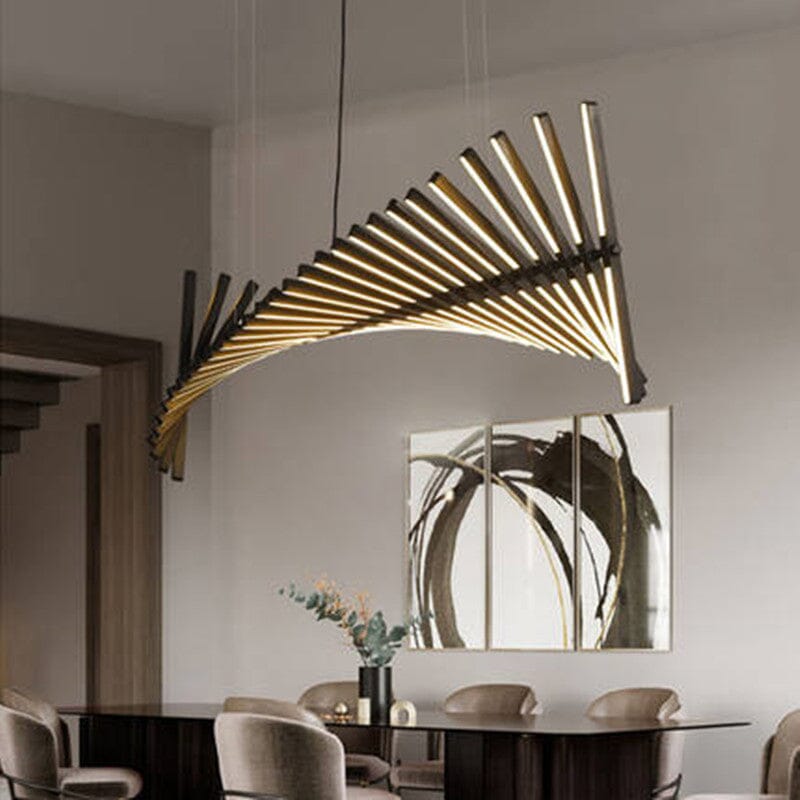 Quillbone Remote Controlled Chandelier — Independent Adjustable Bulbs