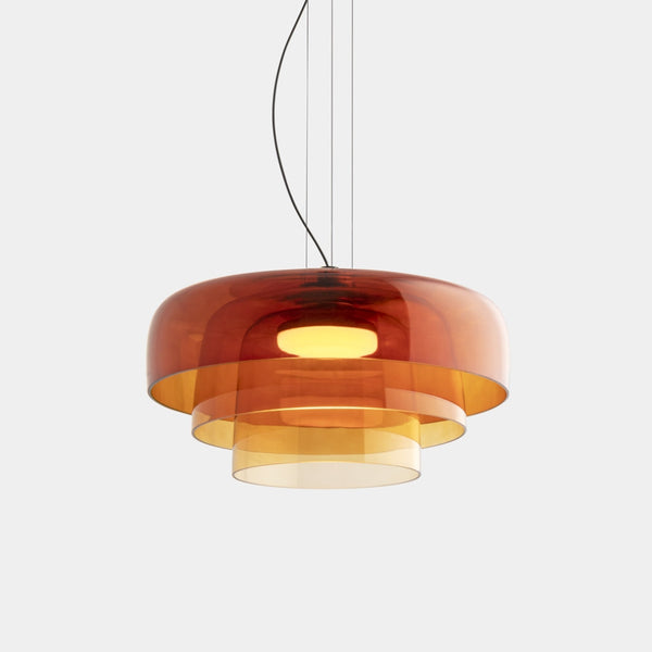 AuroraHaze Nordic Glass Pendant Lamp — Combined Glass And Metal Shade Design