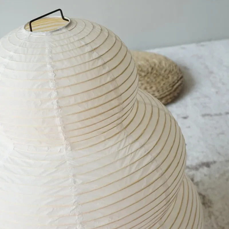 KumoLumi Floor Lamp — White Washi Rice Paper Diffuser, Soft Diffused Glow