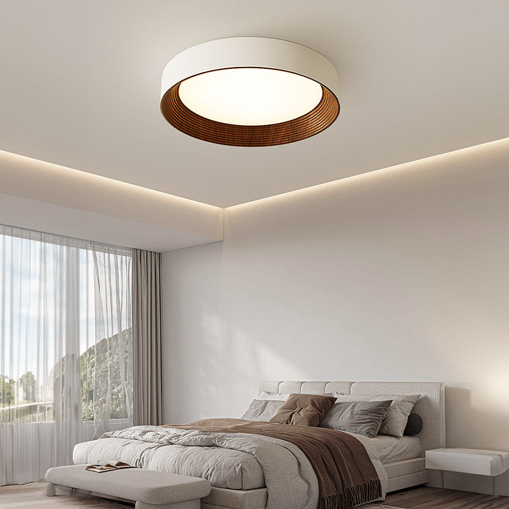 Ronde platte led-plafondlamp — slank ontwerp