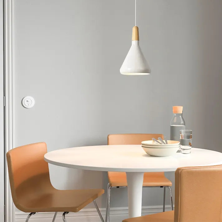Lumiere Macaron-Inspired Conical Metal Pendant Light