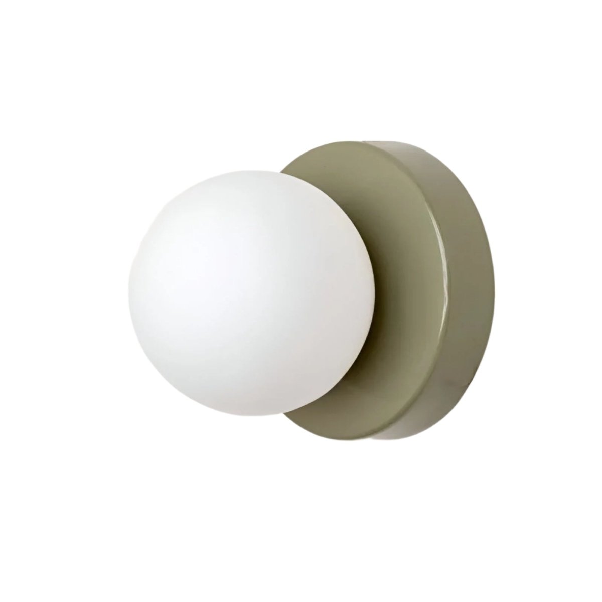 Nordische LED-Wandleuchte - Glaskugel, schlanke Metallbasis