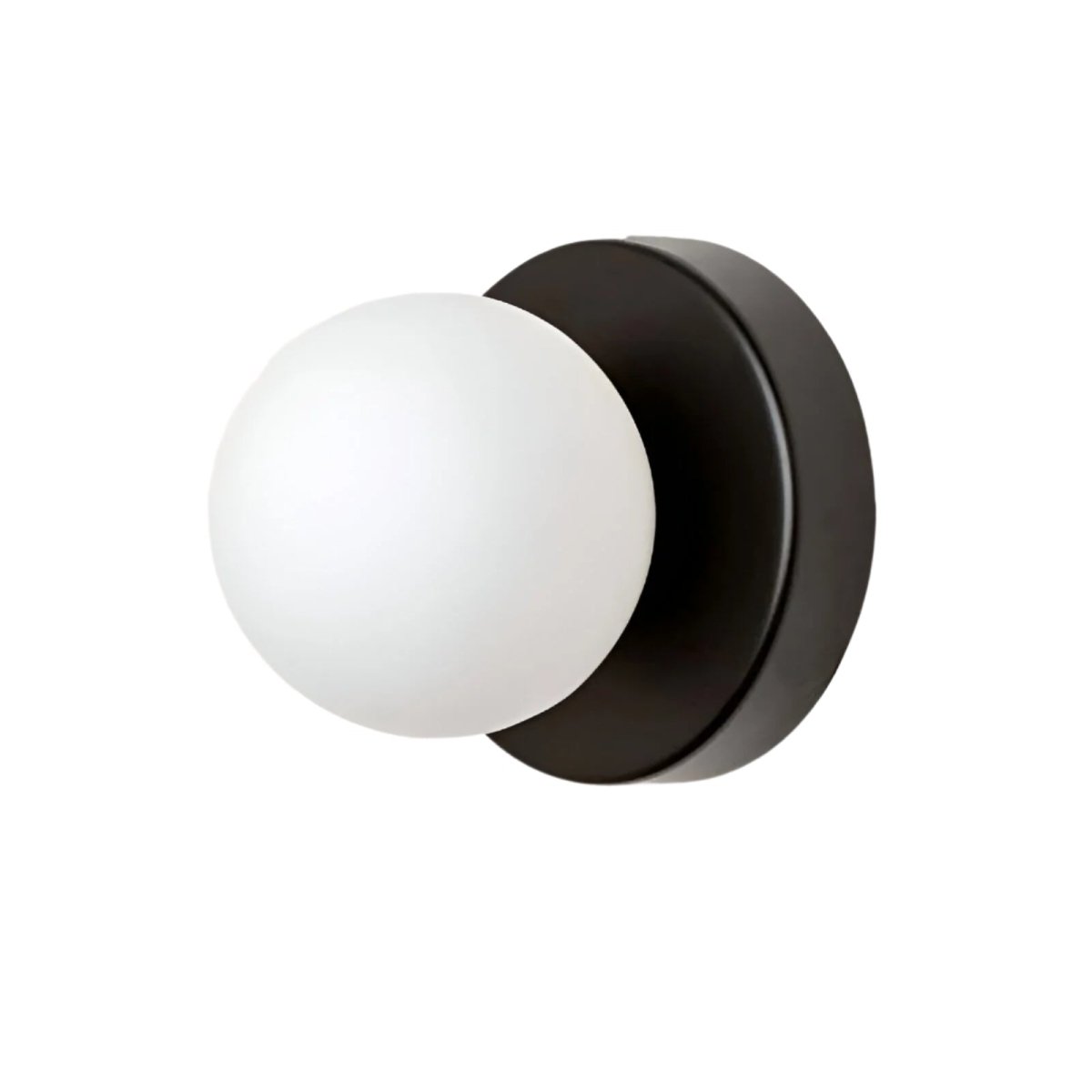 Nordische LED-Wandleuchte - Glaskugel, schlanke Metallbasis