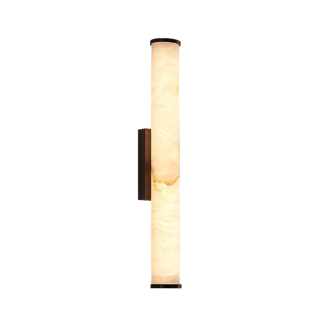 Moderne Wandleuchte mit Alabasterrohr – ein LED-Leuchtmittel