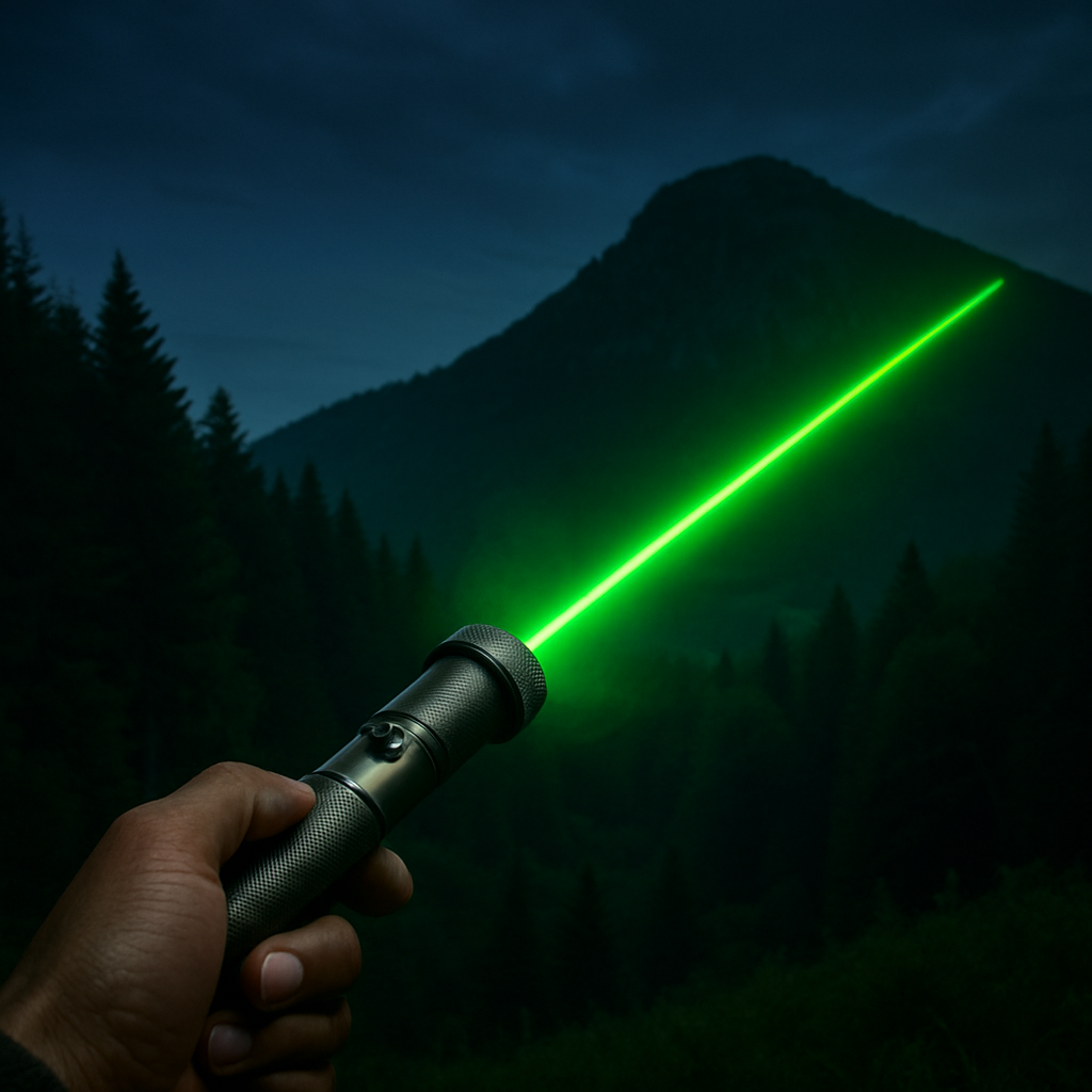 Laserpointer — Einstellbarer Fokus, USB-aufladbar, 10,000m