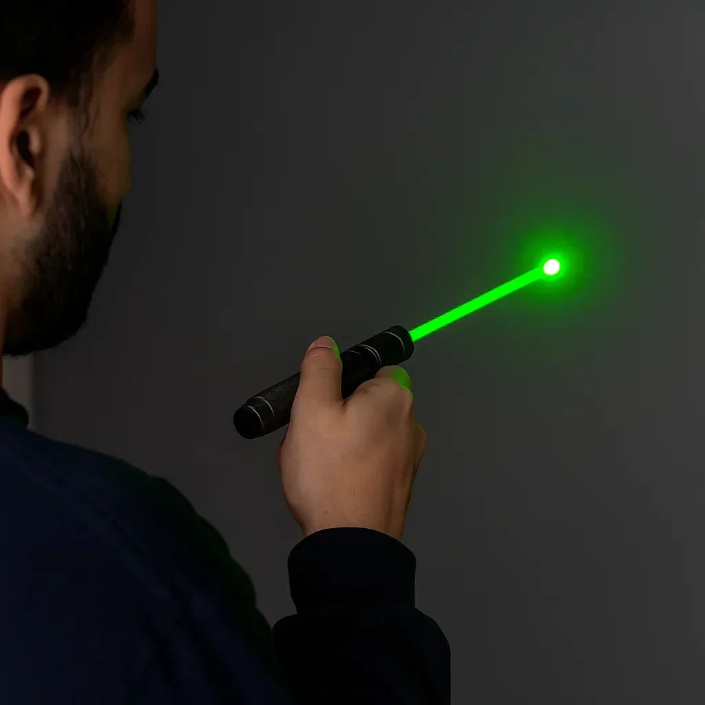 Laserpointer — Einstellbarer Fokus, USB-aufladbar, 10,000m