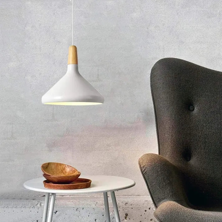 Lumiere Macaron-Inspired Conical Metal Pendant Light
