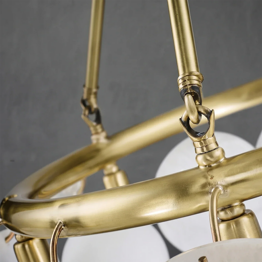Alba Natural Alabaster Disc Chandelier | wildoxy