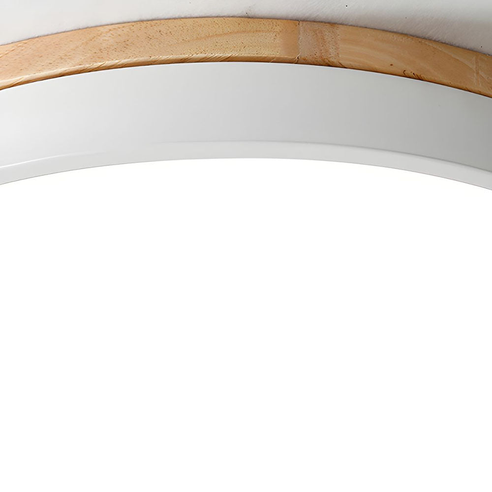 Holz-LED-Deckenleuchte aus Acryl, dimmbares warmes Licht 30-60cm