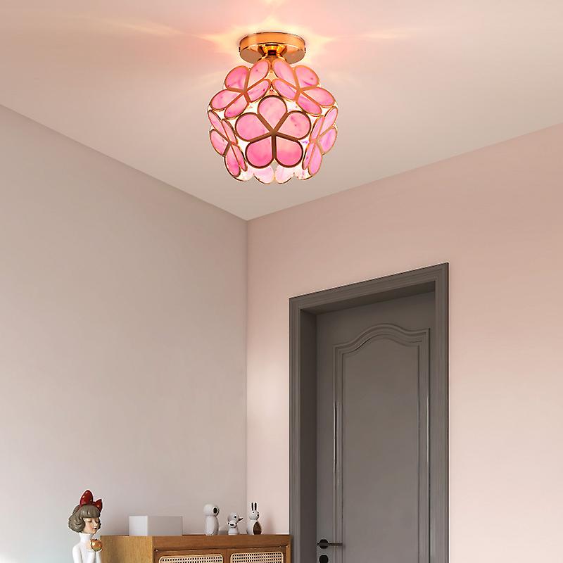 Floyem-plafondlamp met gouden acrylbloem van 20cm