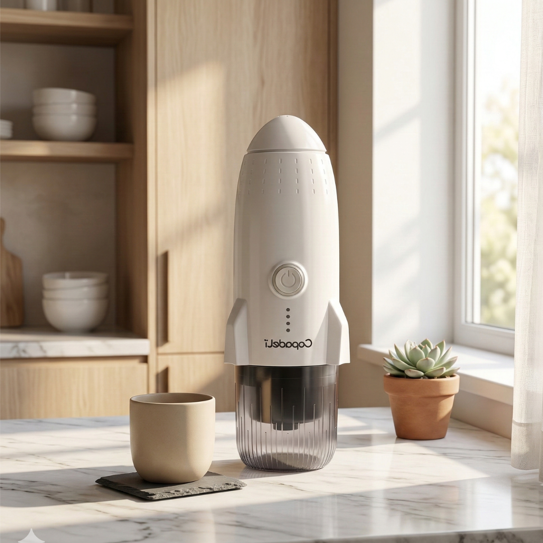 Cafetera espresso compacta con autocalentamiento — Compatible con café molido y cápsulas