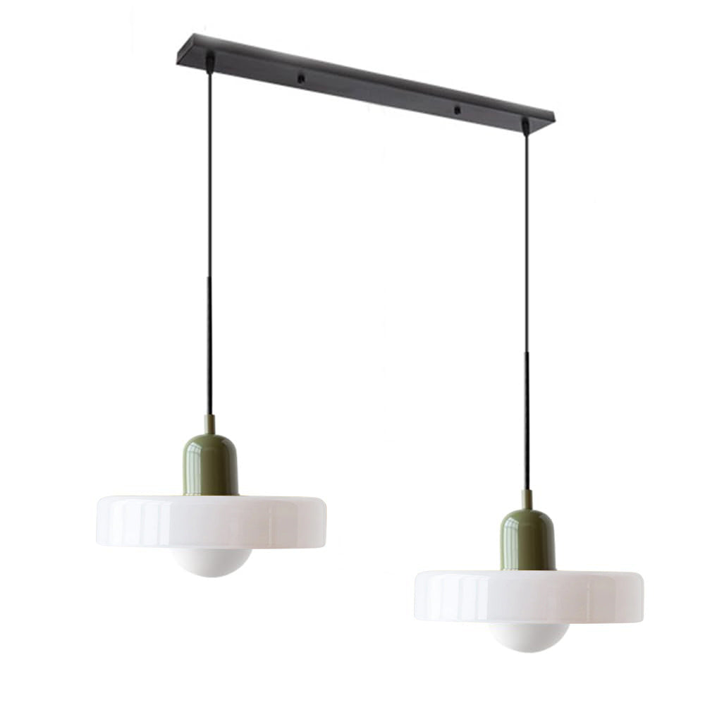 Luccon-pendellampe med dobbeltglas, G9, 35 cm