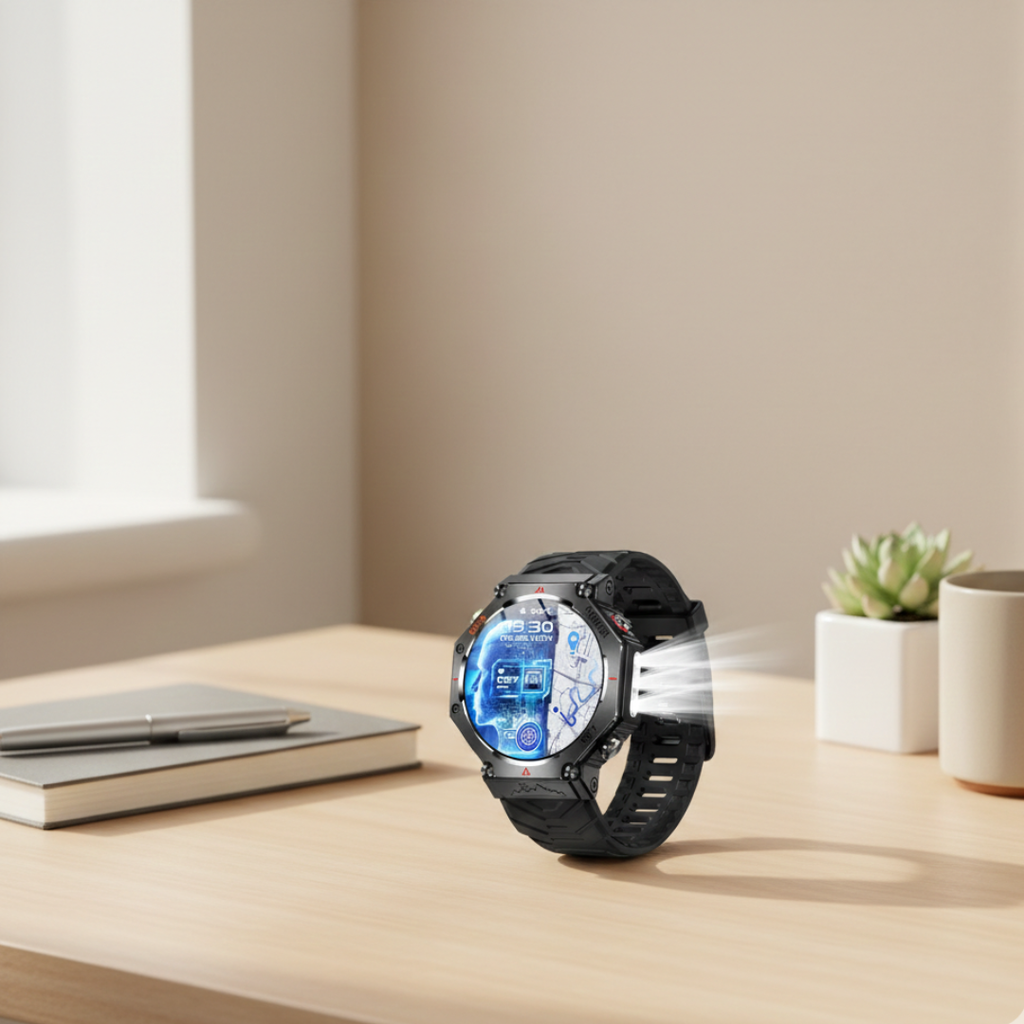 防水アウトドアスマートウォッチ - GPS、AMOLED、コンパス、高度計