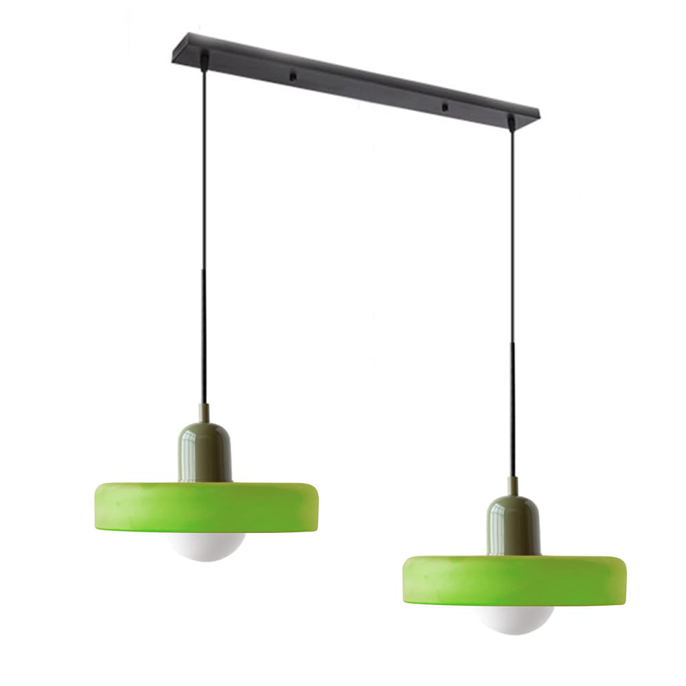 Luccon-pendellampe med dobbeltglas, G9, 35 cm