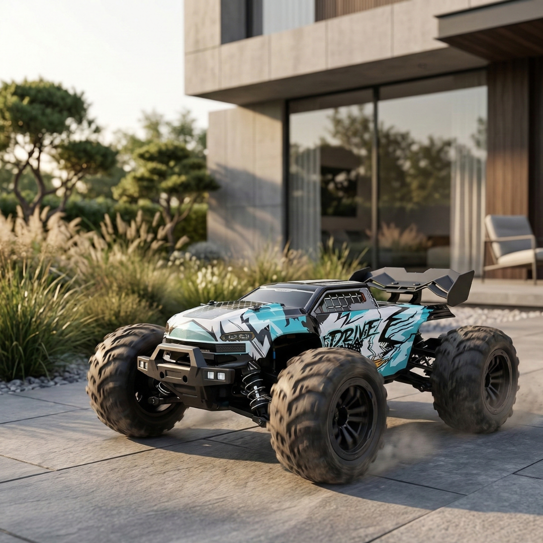 Skala 1:16 4WD-RC-lastbil — kraftfuld motor, tophastighed på op til 70 Kmh