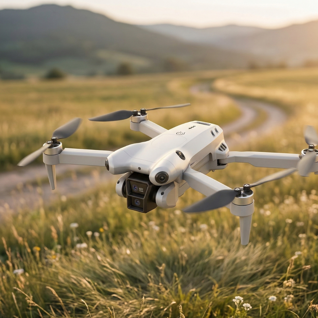 Dron con cámara dual 8K — Sistema automatizado para evitar obstáculos