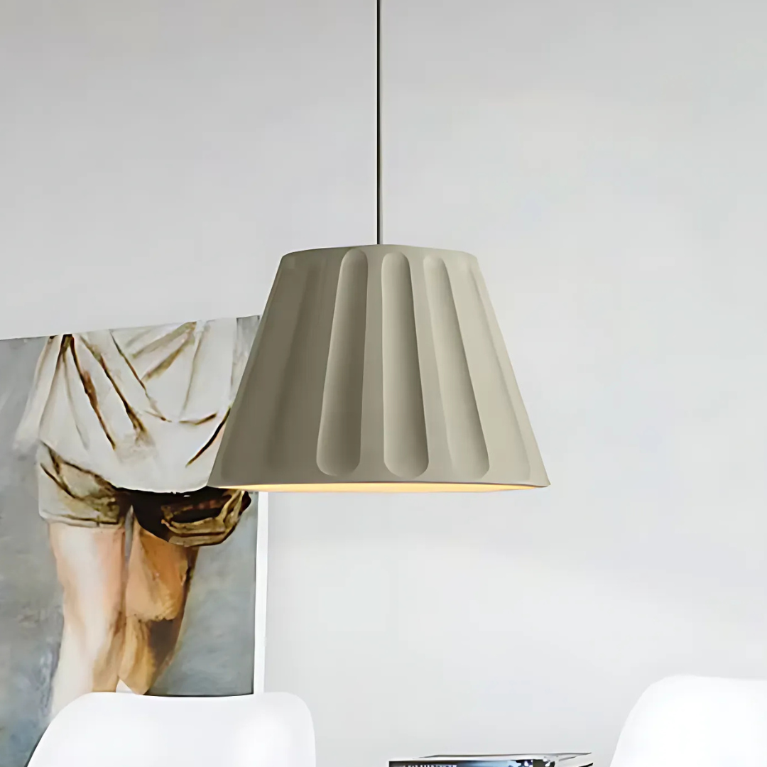 NovaCrest Cement Pendant Light Series — Touch Switch, Integrated Warm White LED