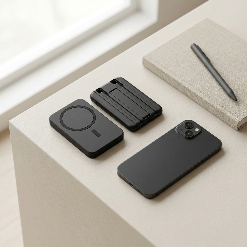 Magnetyczny powerbank bezprzewodowy — pojemność 100000 mAh