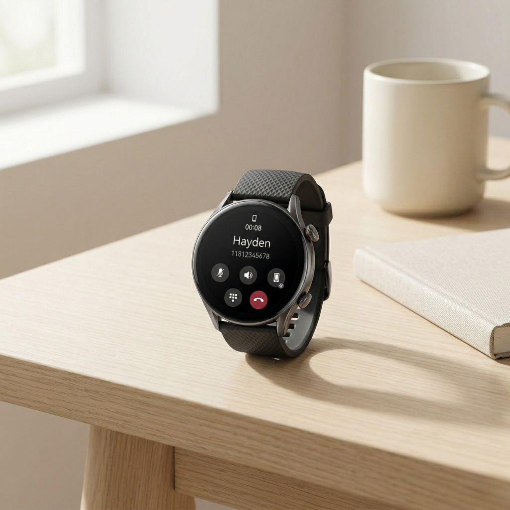 AMOLEDフィットネススマートウォッチ - 46mmディスプレイ、Bluetooth、アクティビティトラッキング、長時間バッテリー