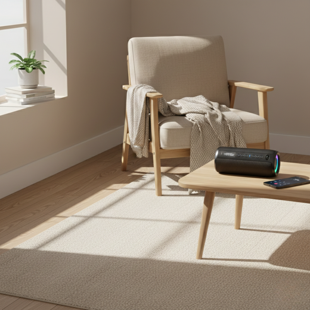 Altavoz Bluetooth portátil pequeño — Potencia de 40W, graves estéreo 3D