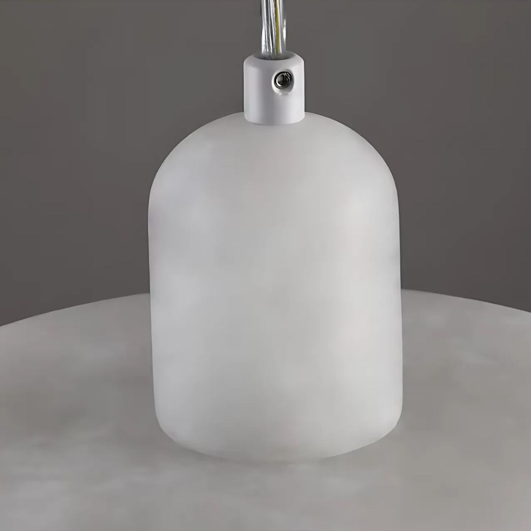 Vespera Marble Pendant Lamp — Hand Knitted Detailing, E14 Socket, Single LED Light
