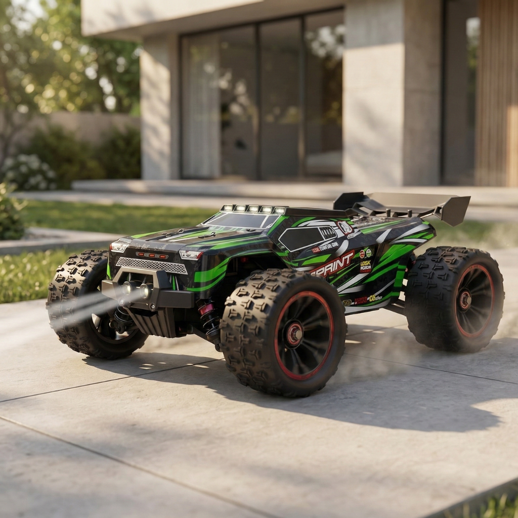 1:16 Scale Brushless RC Car — 4WD Drivetrain, 85 km/h Top Speed