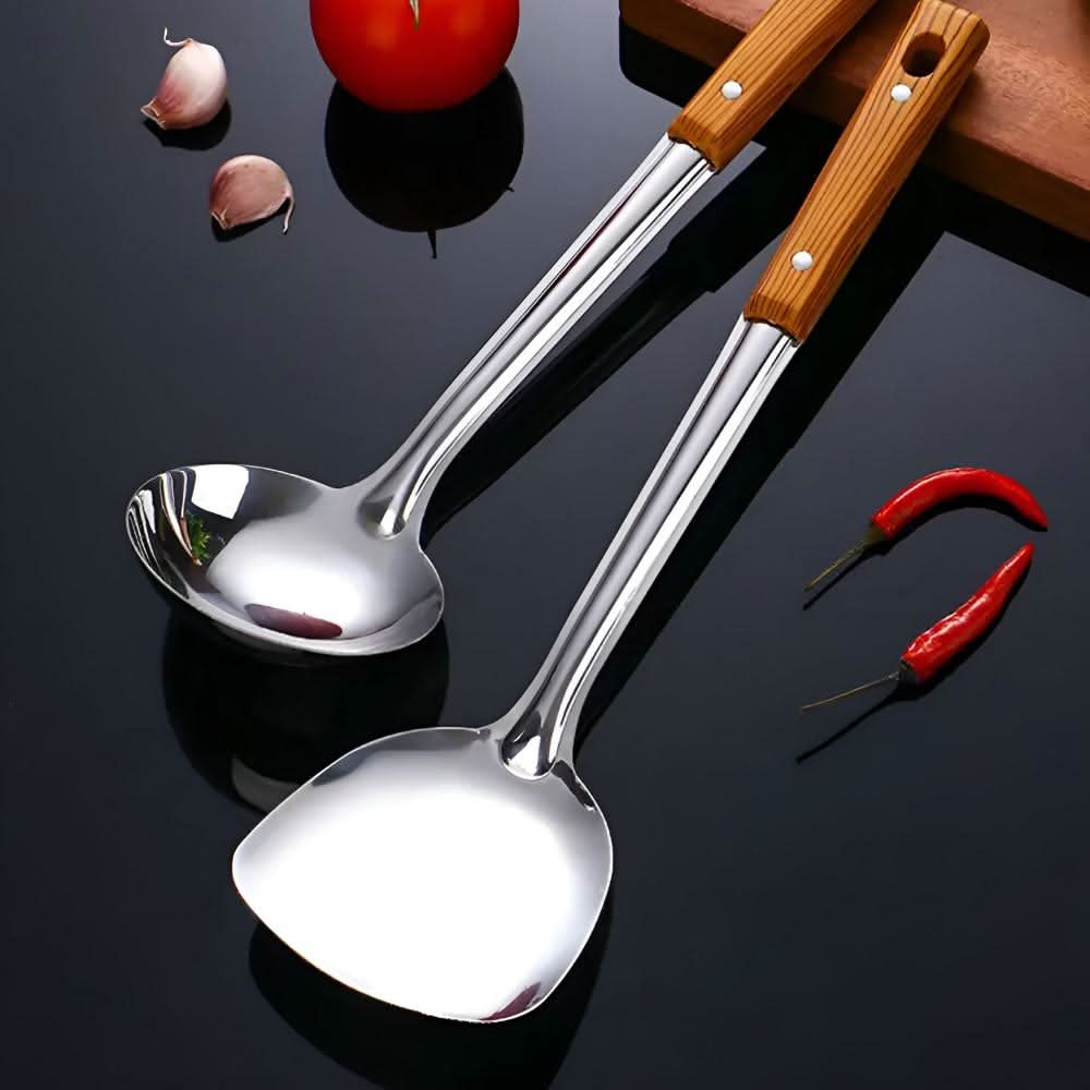 Premium Stainless Steel Kitchen Utensil Set — Durable, Elegant Finish