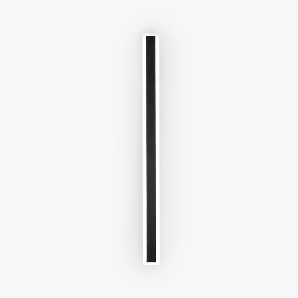 Lineare LED-Außenwandleuchte - schwarzes Acryl, IP65, dimmbar