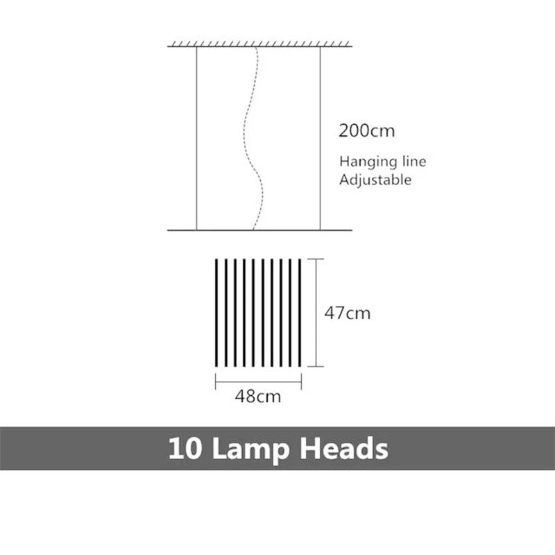 Quillbone Remote Controlled Chandelier — Independent Adjustable Bulbs