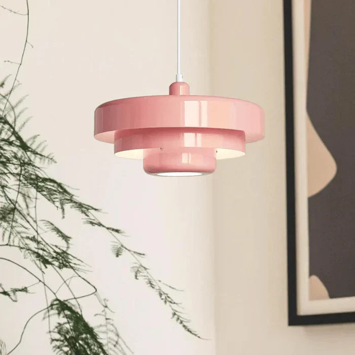 Vintage-pendellampe i metal — varm hvid LED, sort og bronze
