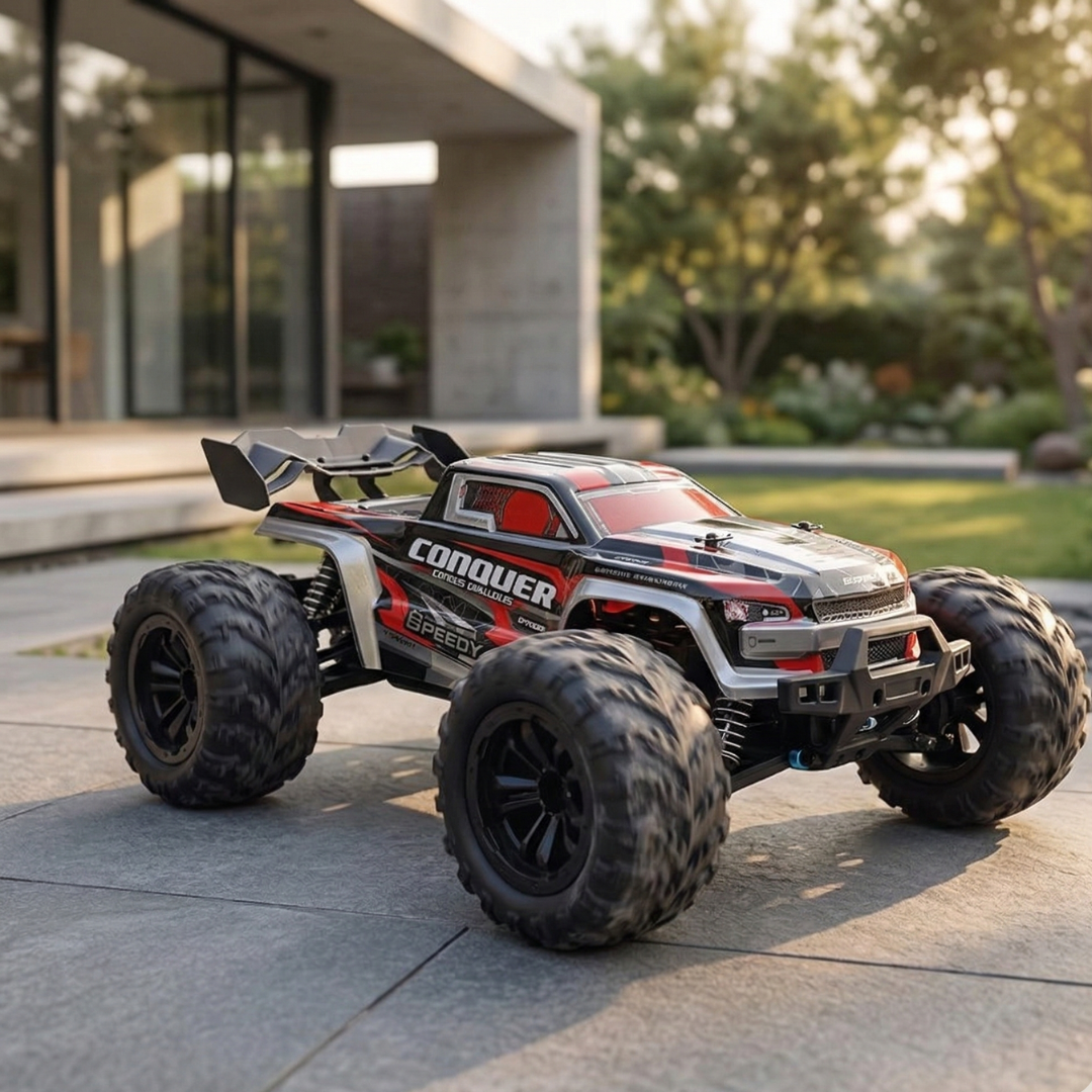 Skala 1:16 4WD-RC-lastbil — kraftfuld motor, tophastighed på op til 70 Kmh