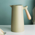 1-Liter Insulated Carafe — Double-Wall Wooden Handle