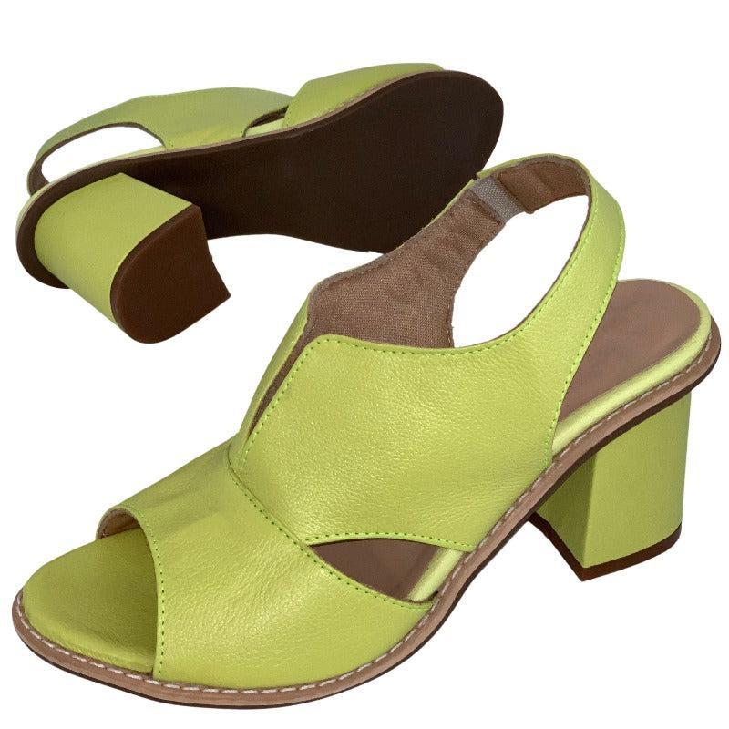 Damen-Ledersandalen mit Blockabsatz, offener Zehenpartie, Bordeauxrot