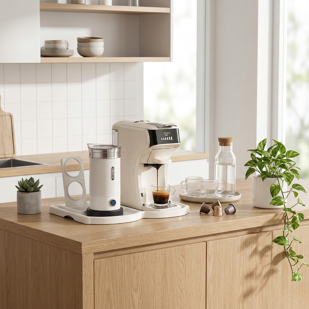 HiBREW 6-in-1-Kapselkaffeemaschine für heiße und kalte Getränke, kompatibel mit Nespresso