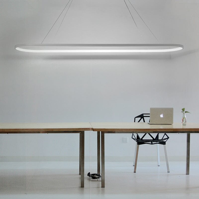 LumaNova Modern Curved Iron Ceiling Chandelier