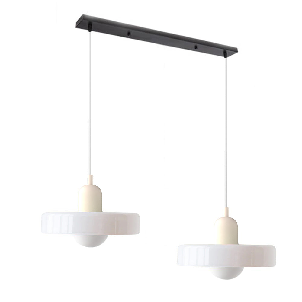 Luccon-pendellampe med dobbeltglas, G9, 35 cm