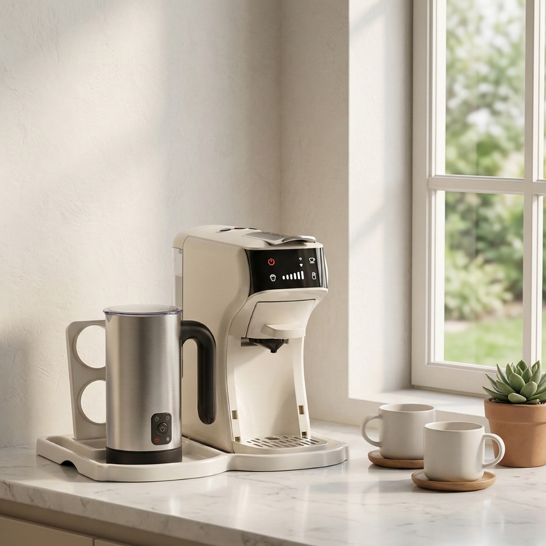 HiBREW 6-in-1-Kapselkaffeemaschine für heiße und kalte Getränke, kompatibel mit Nespresso