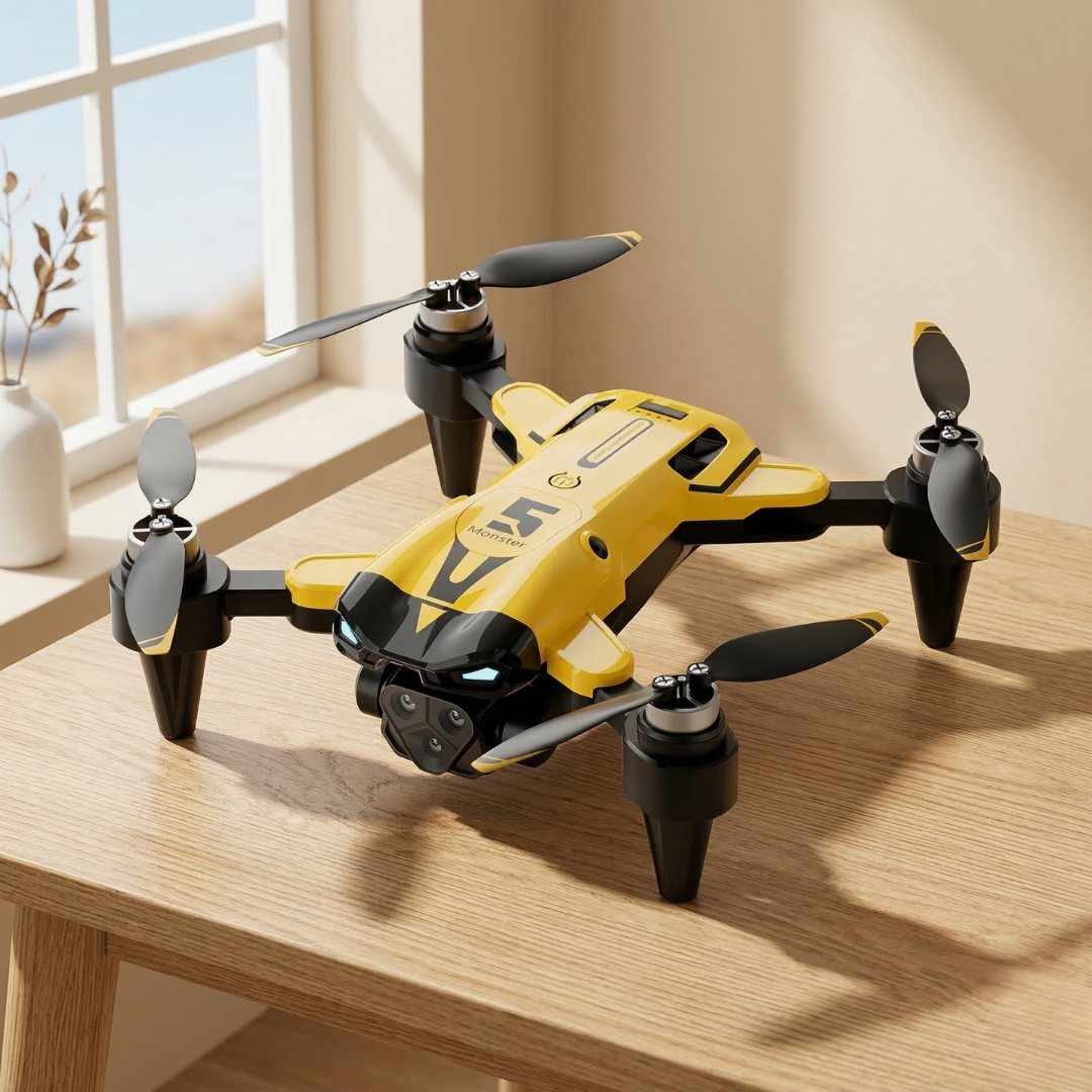 Quadcopter 8K — Σύστημα τριπλής κάμερας, αναδιπλούμενος σκελετός, κινητήρες χωρίς ψήκτρες